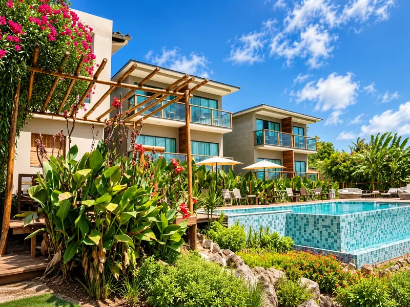 Pousada Miragem Noronha pool and accommodation exterior